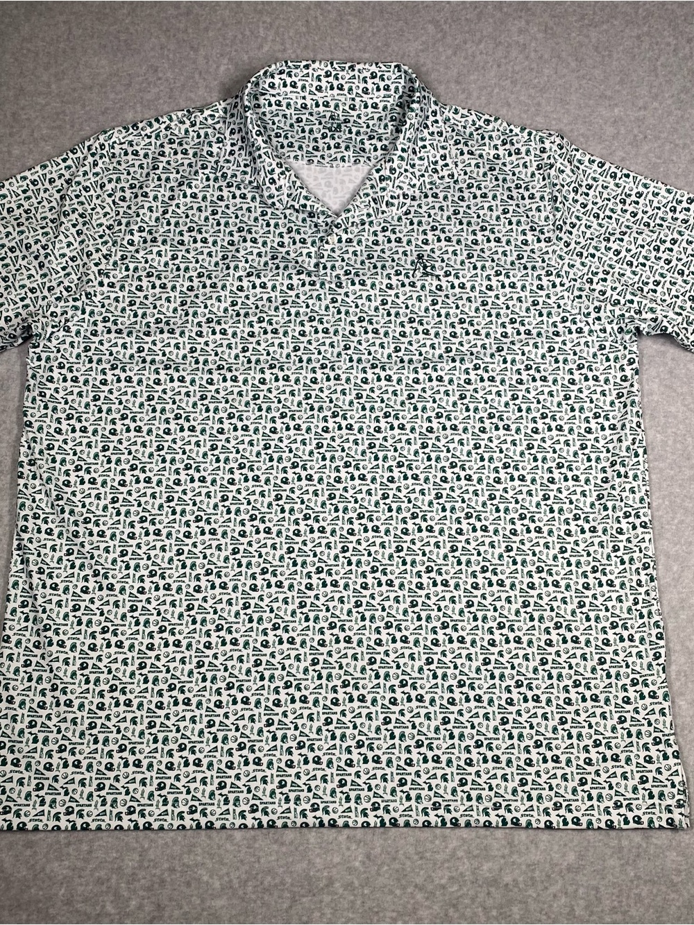 Rhoback The Michigan State Gameday Men’s Performance Polo Spartans Top Size XXXL